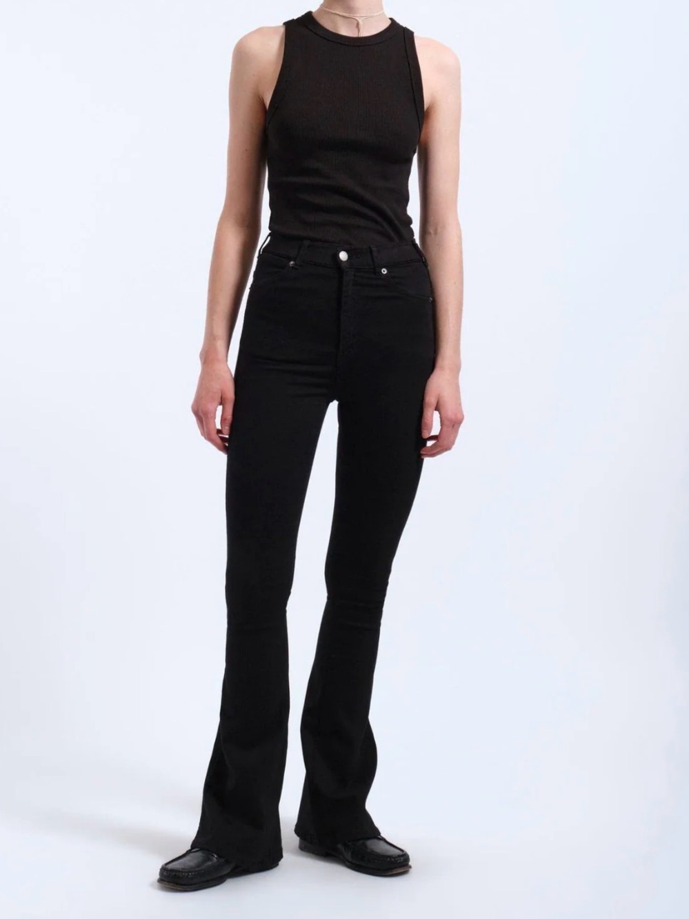 Dr denim Black High-Rise Flare Jeans - Women's